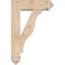 Ekena Millwork Funston Arts and Crafts Smooth Bracket w/ Offset Brace, Douglas Fir, 5 1/2"W x 16"D x 24"H BKT0604X16X24FST03SDF - alternate 2